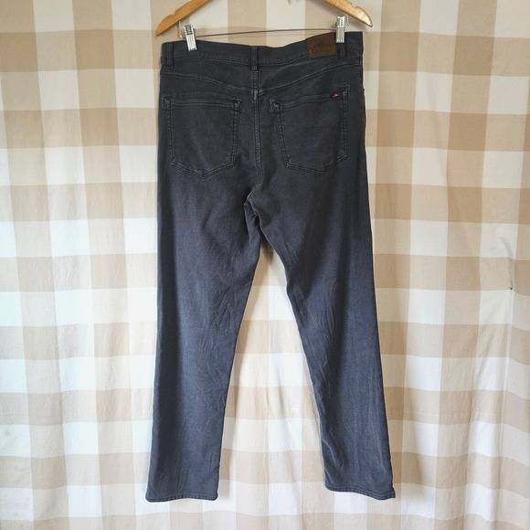 Faherty Stretch Terry 5 Pocket Pant Jeans Charcoal Gray Straight Leg Size 33 - Picture 3 of 7